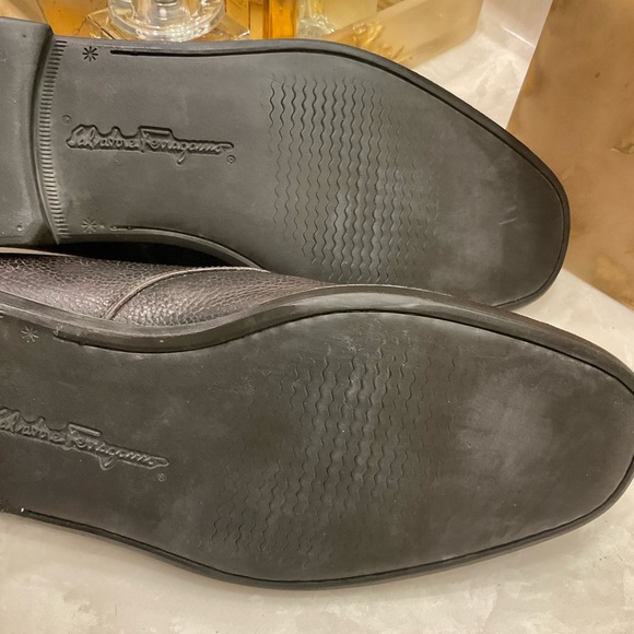 Ferragamo Studio Oxford Cap Toe, Brown, Lace-up Leather, Size 12 D. Excellent! - Picture 13 of 16